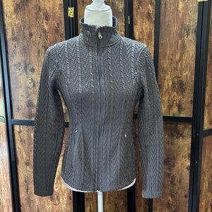 Spyder Black and Gray jacket with fleece lining